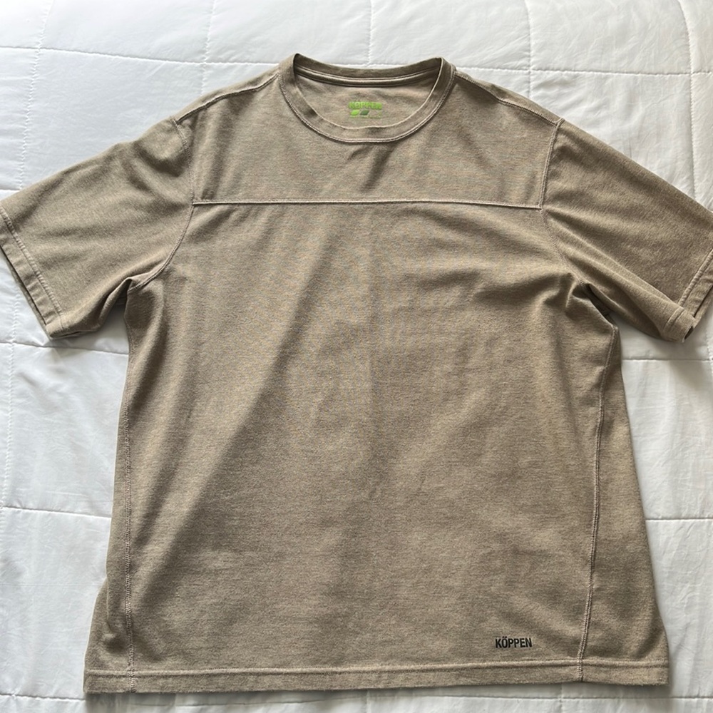Tan shirt